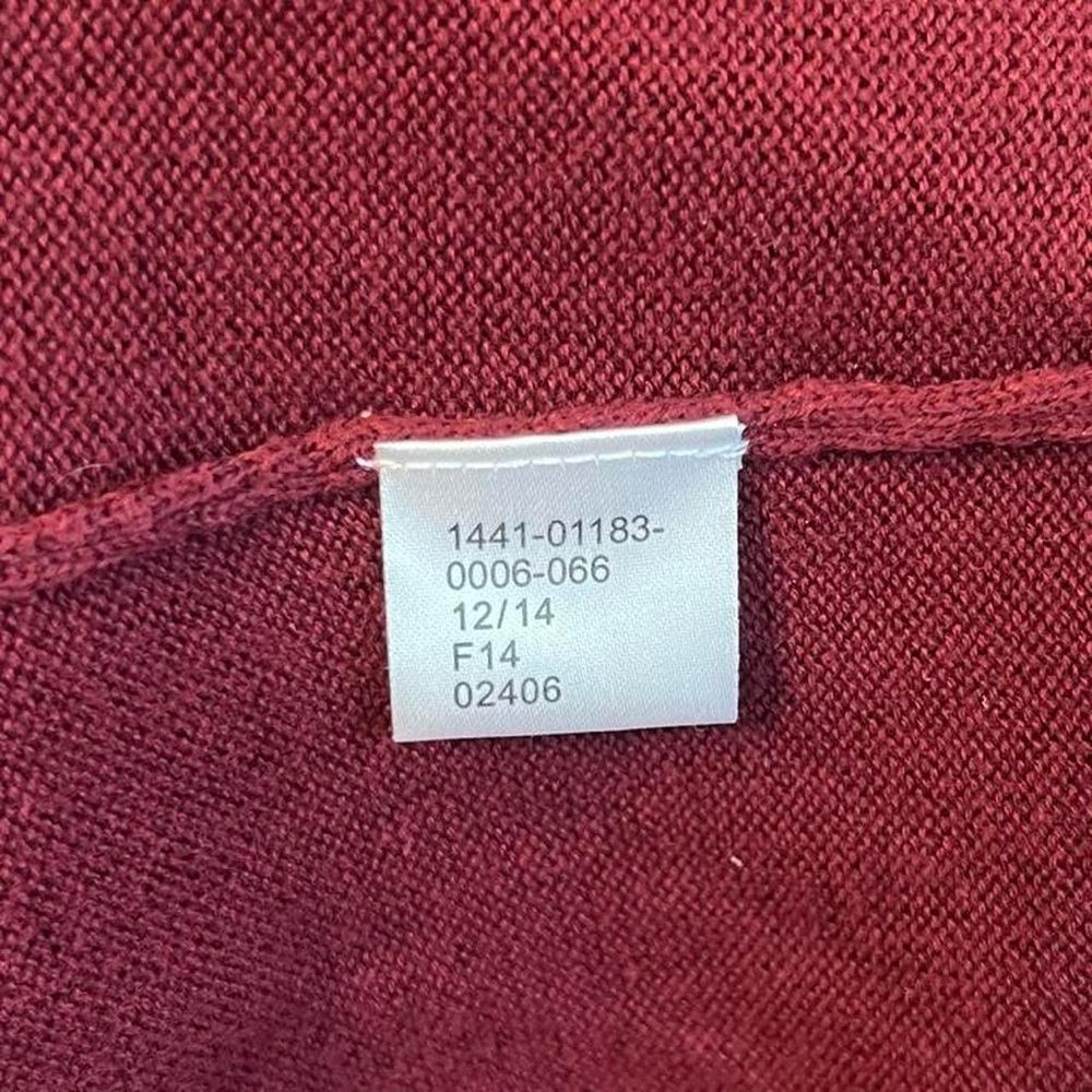 Burgundy JOS. A Bank signature collection V-neck sweater - Picture 5 of 5